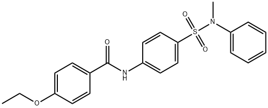 4-ethoxy-N-(4-{[methyl(phenyl)amino]sulfonyl}phenyl)benzamide 구조식 이미지