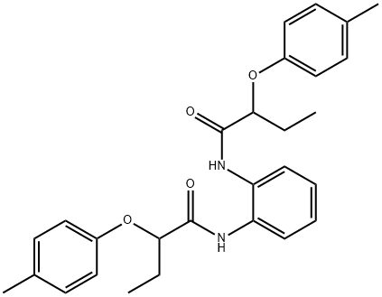 N,N'-1,2-phenylenebis[2-(4-methylphenoxy)butanamide] 구조식 이미지