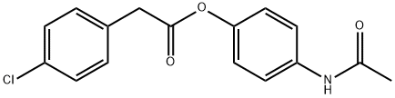 4-(acetylamino)phenyl (4-chlorophenyl)acetate 구조식 이미지