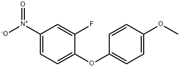 2-fluoro-1-(4-methoxyphenoxy)-4-nitro-benzene Structure