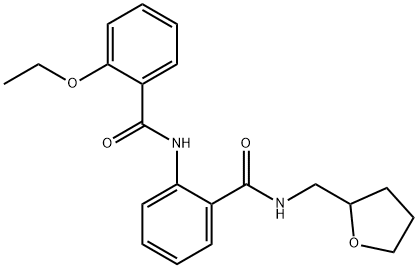 2-에톡시-N-(2-{[(테트라히드로-2-푸라닐메틸)아미노]카르보닐}페닐)벤즈아미드 구조식 이미지