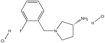 (R)-1-(2-Fluorobenzyl)pyrrolidin-3-aminedihydrochloride 구조식 이미지