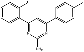 4-(2-chlorophenyl)-6-(4-methylphenyl)pyrimidin-2-amine 구조식 이미지