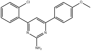 4-(2-chlorophenyl)-6-(4-methoxyphenyl)pyrimidin-2-amine Structure