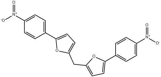 2-(4-nitrophenyl)-5-[[5-(4-nitrophenyl)furan-2-yl]methyl]furan Structure