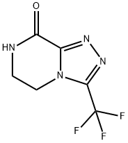 3-(trifluoromethyl)-6,7-dihydro-[1,2,4]triazolo[4,3-a]pyrazin-8(5H)-one Structure