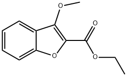 2-Benzofurancarboxylic acid, 3-methoxy-, ethyl ester Structure