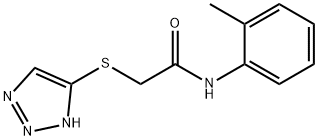 N-(2-methylphenyl)-2-(2H-triazol-4-ylsulfanyl)acetamide Structure
