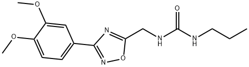 1-[[3-(3,4-dimethoxyphenyl)-1,2,4-oxadiazol-5-yl]methyl]-3-propylurea Structure