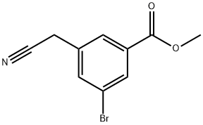 methyl 3-bromo-5-(cyanomethyl)benzoate 구조식 이미지