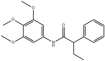 2-phenyl-N-(3,4,5-trimethoxyphenyl)butanamide Structure