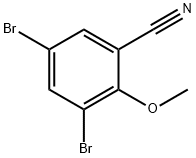 3,5-dibromo-2-methoxybenzonitrile 구조식 이미지