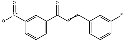 (2E)-3-(3-fluorophenyl)-1-(3-nitrophenyl)prop-2-en-1-one Structure