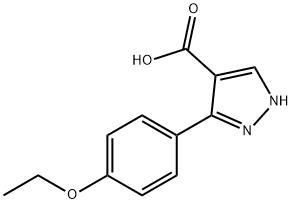 5-(4-ethoxyphenyl)-1H-pyrazole-4-carboxylic acid 구조식 이미지