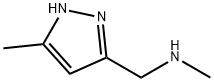 N-메틸-N-[(3-메틸-1H-피라졸-5-일)메틸]아민 구조식 이미지