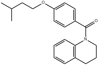 3,4-dihydro-2H-quinolin-1-yl-[4-(3-methylbutoxy)phenyl]methanone 구조식 이미지