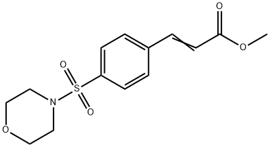 3-[4-(Morpholine-4-sulfonyl)-phenyl]-acrylic acid methyl ester Structure