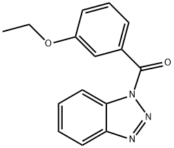 1-(3-ethoxybenzoyl)-1H-1,2,3-benzotriazole 구조식 이미지