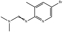 (E)-N'-(5-bromo-3-methylpyridin-2-yl)-N,N-dimethylformimidamide 구조식 이미지