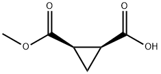 (1S,2R)-2-(methoxycarbonyl)cyclopropane-1-carboxylicacid Structure