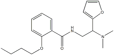 2-butoxy-N-[2-(dimethylamino)-2-(furan-2-yl)ethyl]benzamide Structure