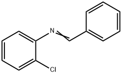 Benzenamine, 2-chloro-N-(phenylmethylene)- 구조식 이미지