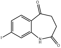 8-IODO-2,3,4,5-TETRAHYDRO-1H-1-BENZAZEPINE-2,5-DIONE 구조식 이미지