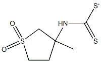 N-(3-methyl-1,1-dioxothiolan-3-yl)carbamodithioate Structure