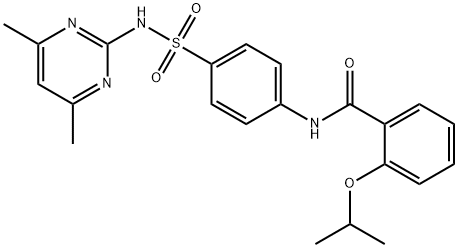 N-[4-[(4,6-dimethylpyrimidin-2-yl)sulfamoyl]phenyl]-2-propan-2-yloxybenzamide Structure