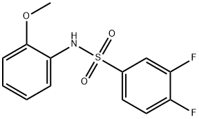 3,4-Difluoro-N-(2-methoxyphenyl)benzenesulfonamide, 97% Structure