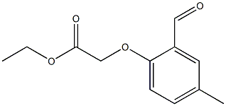 Acetic acid, (2-formyl-4-methylphenoxy)-, ethyl ester 구조식 이미지