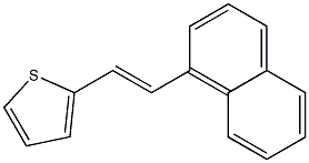 Thiophene, 2-[2-(1-naphthalenyl)ethenyl]- 구조식 이미지