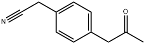 Benzeneacetonitrile, 4-(2-oxopropyl)- Structure