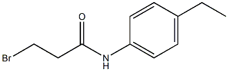 Propanamide, 3-bromo-N-(4-ethylphenyl)- Structure