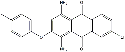 9,10-Anthracenedione, 1,4-diamino-7-chloro-2-(4-methylphenoxy)- Structure