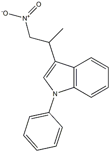 1H-Indole, 3-(1-methyl-2-nitroethyl)-1-phenyl- Structure