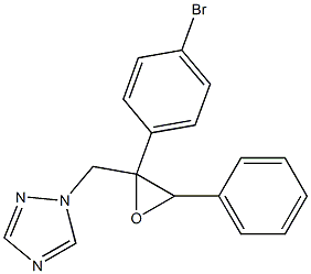 1H-1,2,4-Triazole, 1-[[2-(4-bromophenyl)-3-phenyloxiranyl]methyl]- Structure