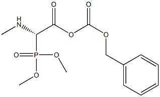 (+/-)-BENZYLOXYCARBONYL-ALPHA-PHOSPHONOGLYCINE TRIMETHYL ESTER Structure