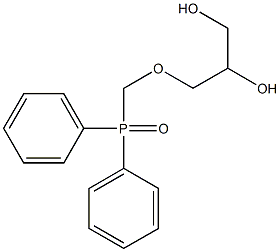 1,2-Propanediol, 3-[(diphenylphosphinyl)methoxy]- Structure