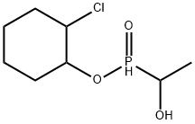 Phosphinic acid, (1-hydroxyethyl)-, 2-chlorocyclohexyl ester Structure