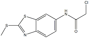 2-chloro-N-(2-methylsulfanyl-1,3-benzothiazol-6-yl)acetamide Structure