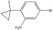 5-bromo-2-(1-methylcyclopropyl)aniline Structure