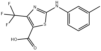 2-[(3-Methylphenyl)amino]-4-(trifluoromethyl)-1,3-thiazole-5-carboxylic acid Structure