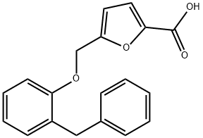 5-[(2-Benzylphenoxy)methyl]-2-furoic acid Structure