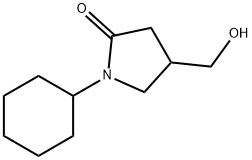 1-cyclohexyl-4-(hydroxymethyl)pyrrolidin-2-one 구조식 이미지