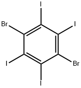 Benzene, 1,4-dibromo-2,3,5,6-tetraiodo- Structure