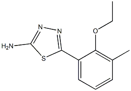 5-(2-ethoxy-3-methylphenyl)-1,3,4-thiadiazol-2-amine Structure