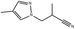 2-methyl-3-(4-methyl-1H-pyrazol-1-yl)propanenitrile Structure