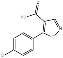 5-(4-chlorophenyl)-1,2-oxazole-4-carboxylic acid 구조식 이미지