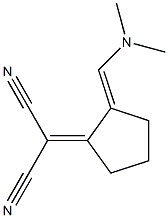 Propanedinitrile, [2-[(dimethylamino)methylene]cyclopentylidene]- Structure